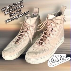 Nike SF Air Force 1 Mid “Particle beige” pale pink AA3966-201 , Women Sz 8 1/2